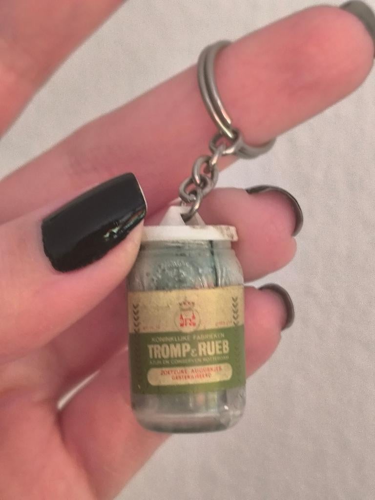 Vintage Tromp & Rueb potje sleutelhanger, Ophalen of Verzenden, Gebruikt, Merk