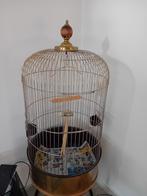 Mooie met koper vogel kooi 110 hoog 60 breed, Dieren en Toebehoren, Ophalen of Verzenden, Zo goed als nieuw, Vogelkooi
