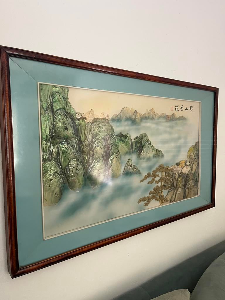 Groot Chinees schilderij, Ophalen