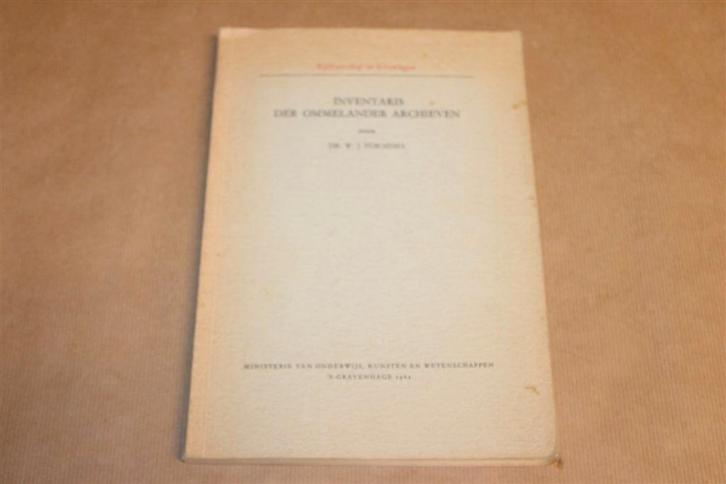 Inventaris der Ommelander Archieven — Groningen 1962, Boeken, Geschiedenis | Stad en Regio, Gelezen, Ophalen of Verzenden