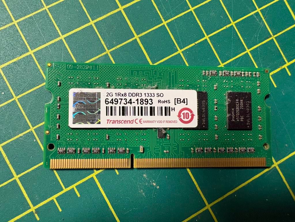 2GB DDR3 en 4GB DDR3L SODIMM modules, Computers en Software, RAM geheugen, Ophalen of Verzenden, Zo goed als nieuw, DDR3, Laptop