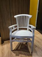 Degelijke houten stoel - Wit geverfd, Huis en Inrichting, Stoelen, Ophalen, Gebruikt, Wit, Eén