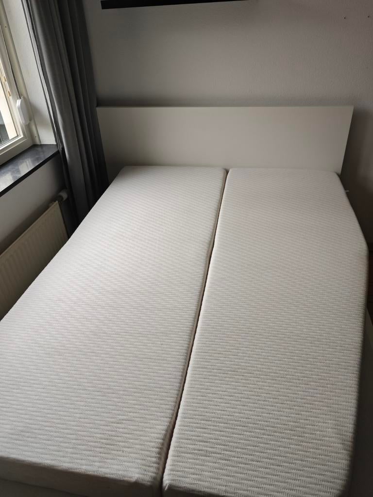 2 zo goed als nieuwe matrassen voor Frans bed 190x138, Ophalen, Zo goed als nieuw