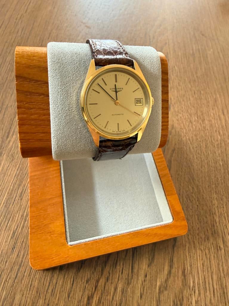 Longines Vintage automatic horloge ref990 gold plated, Overige merken, Polshorloge, Ophalen of Verzenden, Goud
