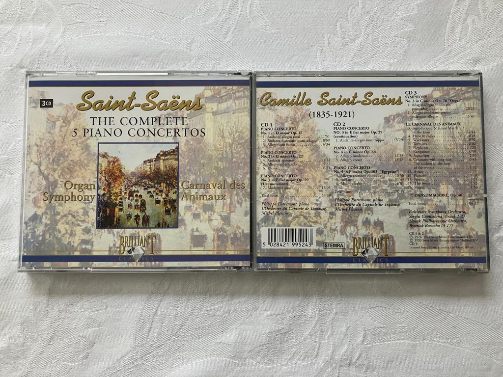 Saint-Saens Camille Saint-Saens (1835-1921) 2 CD’s, Ophalen of Verzenden, Classicisme, Gebruikt, Overige typen