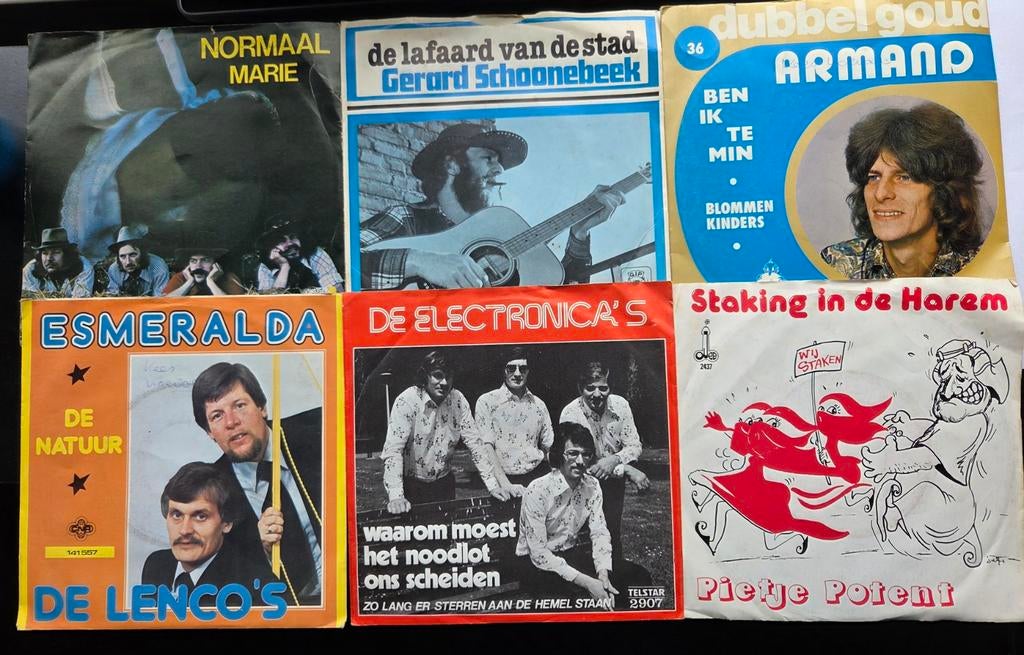 18 piraten singles, Cd's en Dvd's, Vinyl | Nederlandstalig, Verzenden, 7 inch, Levenslied of Smartlap, 1970 - 1979