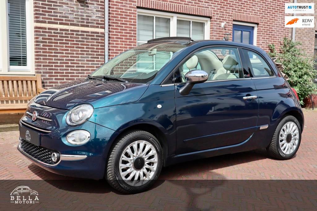 Fiat 500 C 1.2 Lounge | Cabrio | Navigatie | Parkeersensoren, Voorwielaandrijving, Parkeersensor, Gebruikt, 4 cilinders