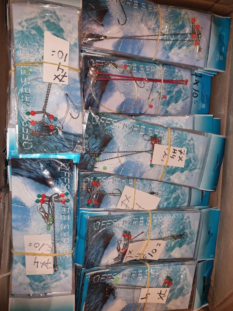 ONDERLIJNEN ZEEVISSEN GAAT WEER BEGINNEN NU 7 VOOR €10,00, Watersport en Boten, Hengelsport | Zeevissen, Ophalen of Verzenden