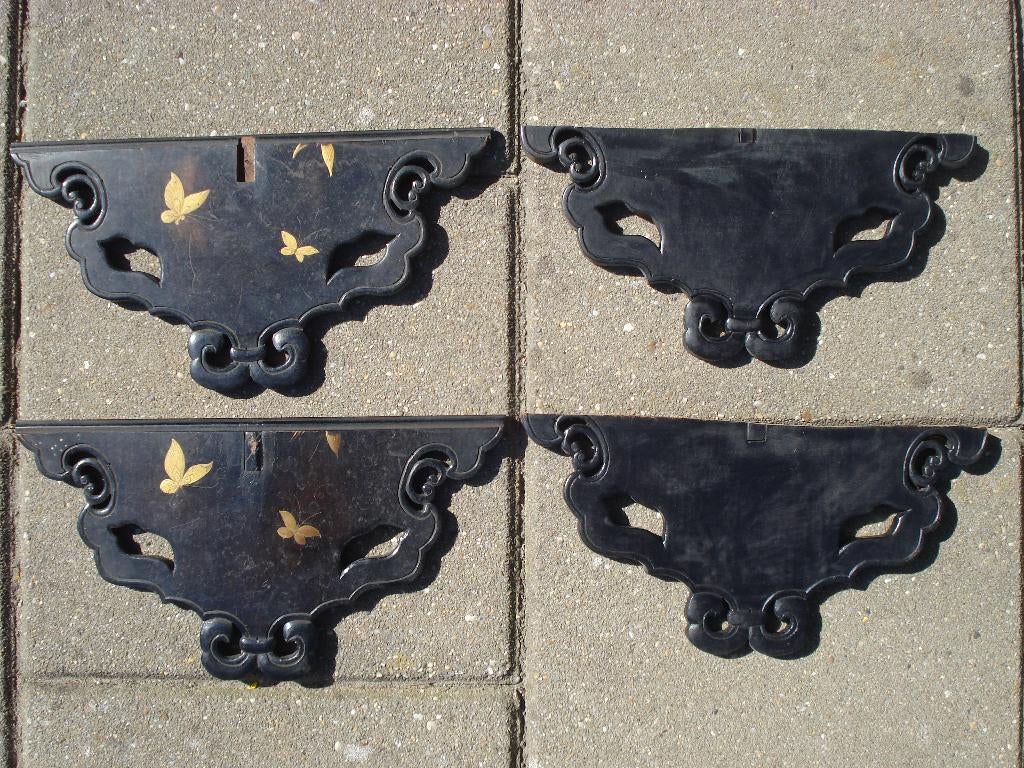 oud houtsnijwerk kast klok, Ophalen, Houtsnijwerk, Handgemaakt, 20 - 50 cm