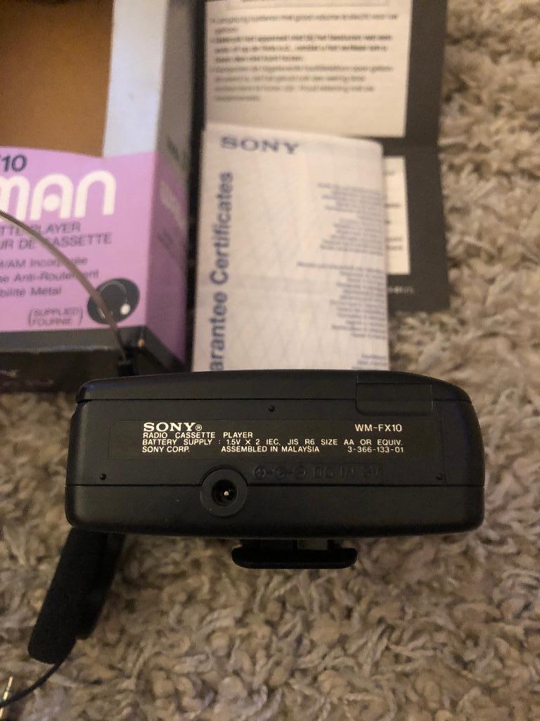Sony WM-FX10, Ophalen, Walkman