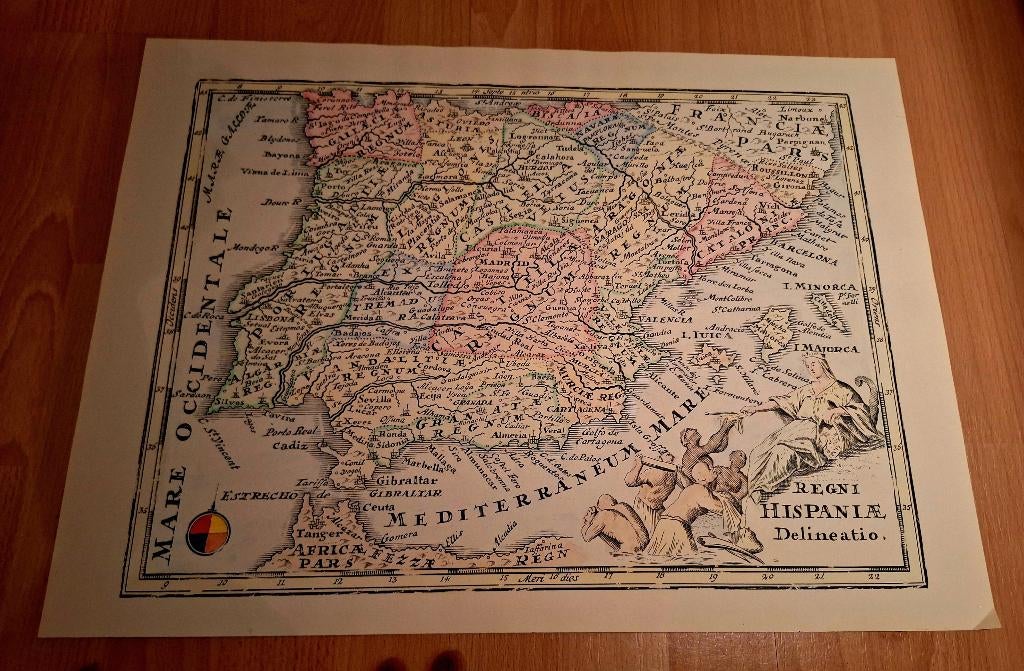 Oude stads-/landkaarten uit het jaar 1649, Landkaart, 1800 tot 2000, Nederland, Ophalen