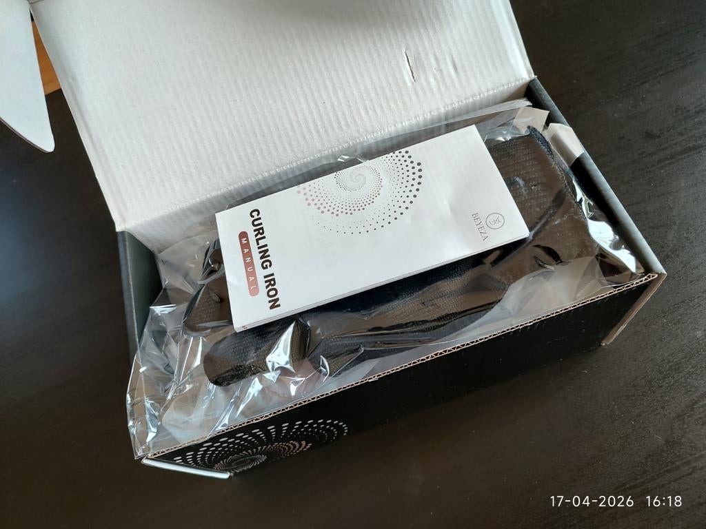 Nieuwe krultang in doos, Ophalen