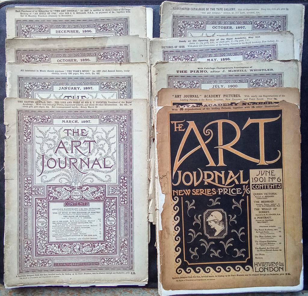 Antiek: 10x kunstmagazine The Art Journal (uit 1896-1901), Ophalen of Verzenden, Gelezen