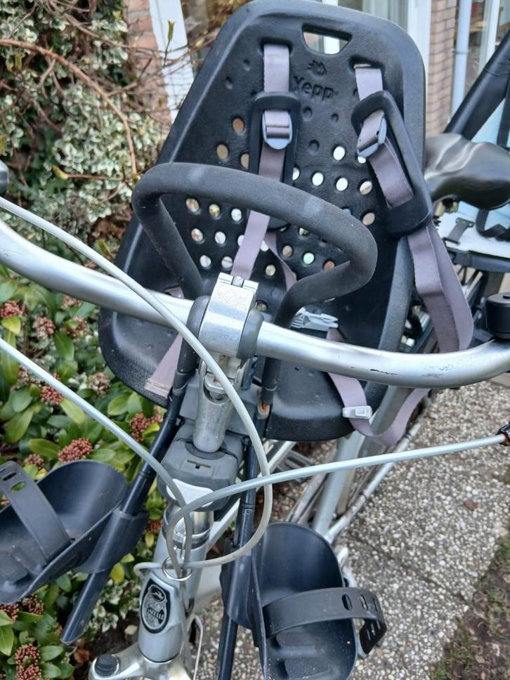 Yepp voorzitje, Fietsen en Brommers, Fietsaccessoires | Fietsstoeltjes, Gebruikt, Voetsteuntjes, Ophalen