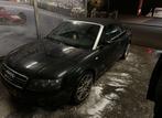 Audi A4 B6 S Line cabrio 1.8T 2003 Zwart, Auto's, Audi, Cabriolet, 4 stoelen, 1781 cc, Particulier