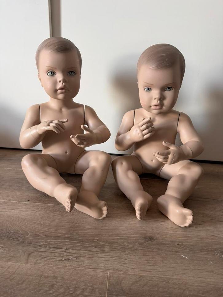 Twee etalage poppen, Verzamelen, Poppen, Nieuw, Pop, Ophalen of Verzenden