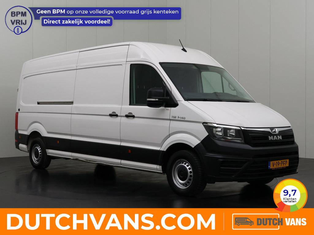 MAN TGE 2.0TDI 140PK L4H3 Maxi | Multimedia | Camera | Trekh, Voorwielaandrijving, Stof, Gebruikt, 4 cilinders