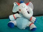 Blauw met rood grote olifant knuffel van Tiamo, Ophalen of Verzenden, Zo goed als nieuw, Overige typen