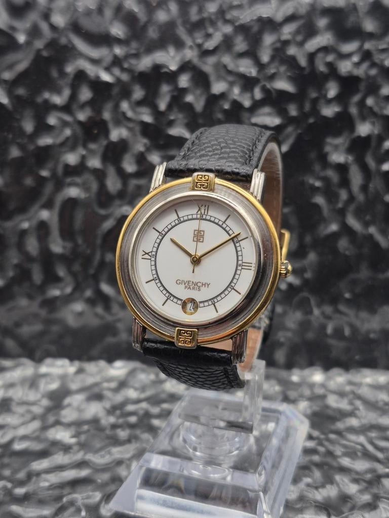 Vintage Givenchy Paris Life 116 Horloge - Doos en Kaart, Overige merken, Overige materialen, Givenchy, Polshorloge