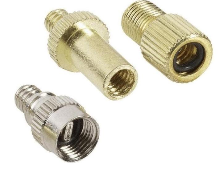 Verloopnippel voor fietsventiel - 3-delig - fietsventiel, Fietsen en Brommers, Fietsonderdelen, Nieuw, Band, Verzenden