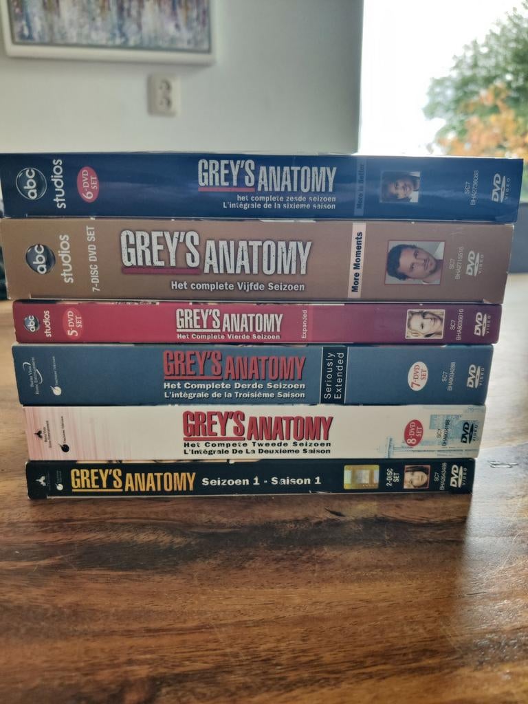 Grey's Anatomy DVD's seizoen 1 t/m 6, Vanaf 12 jaar, Ophalen of Verzenden, Zo goed als nieuw, Drama