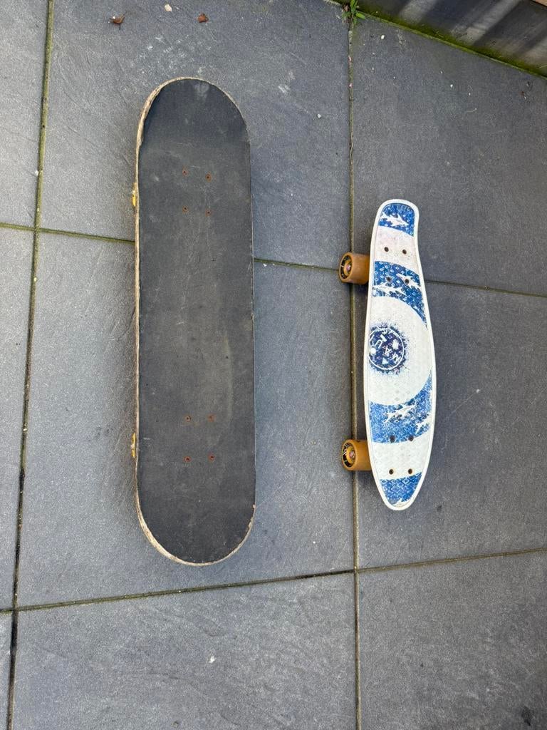 2 x gebruikte skateboard / skate board, Sport en Fitness, Skateboarden, Ophalen of Verzenden, Gebruikt, Skateboard