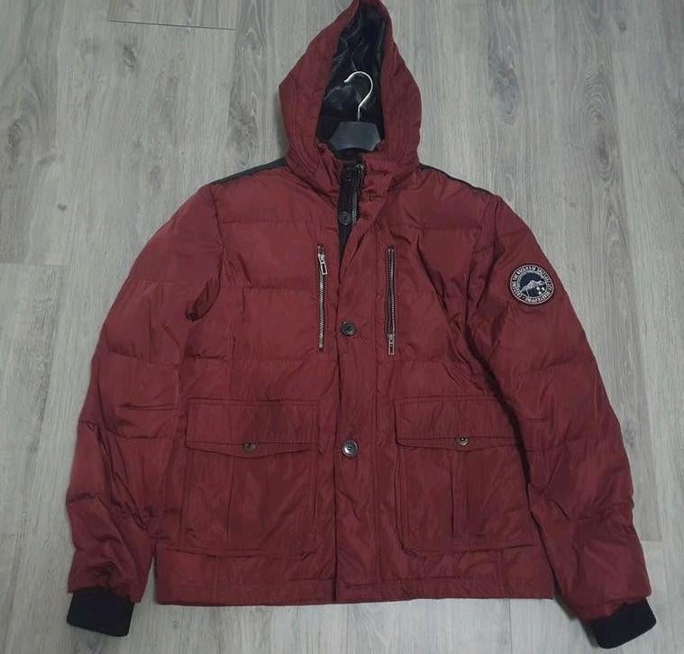 Heren winterjas met capuchon - Maat L, Maat 52/54 (L), Onbekend, Ophalen of Verzenden, Zo goed als nieuw