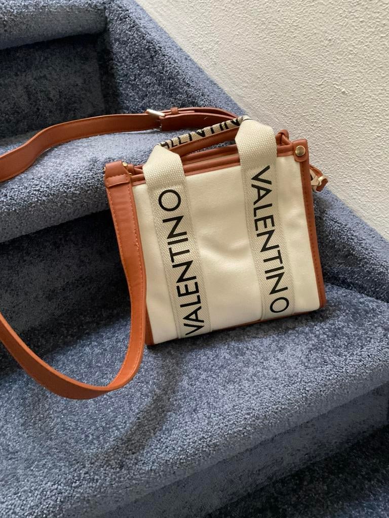 Mario Valentino tas Candle, Ophalen of Verzenden, Zo goed als nieuw, Beige, Handtas