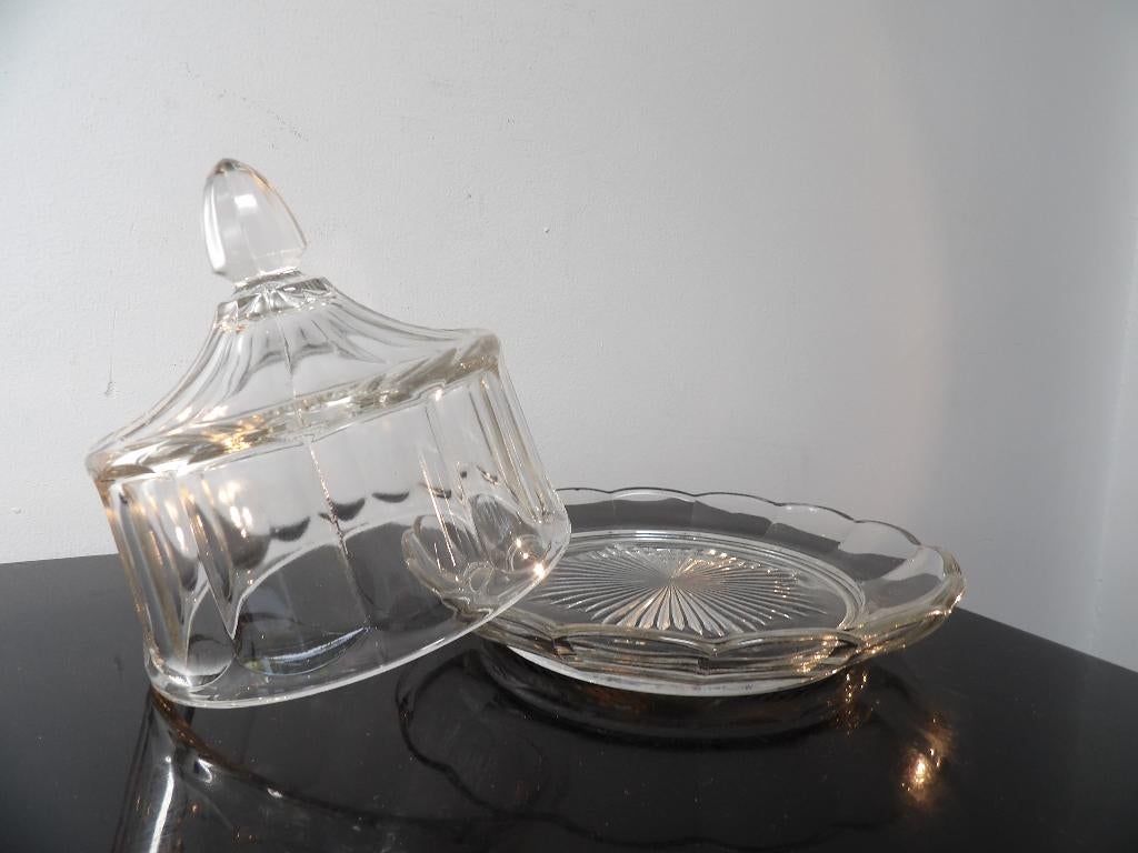 Art Deco Val st Lambert Stolp, Antiek en Kunst, Antiek | Glas en Kristal, Ophalen of Verzenden