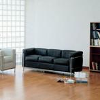 2x Cassina LC2 Driezits bank Leer Le Corbusier - Leer, Huis en Inrichting, Niet ingevuld, 100 tot 125 cm, 150 tot 200 cm, Niet ingevuld