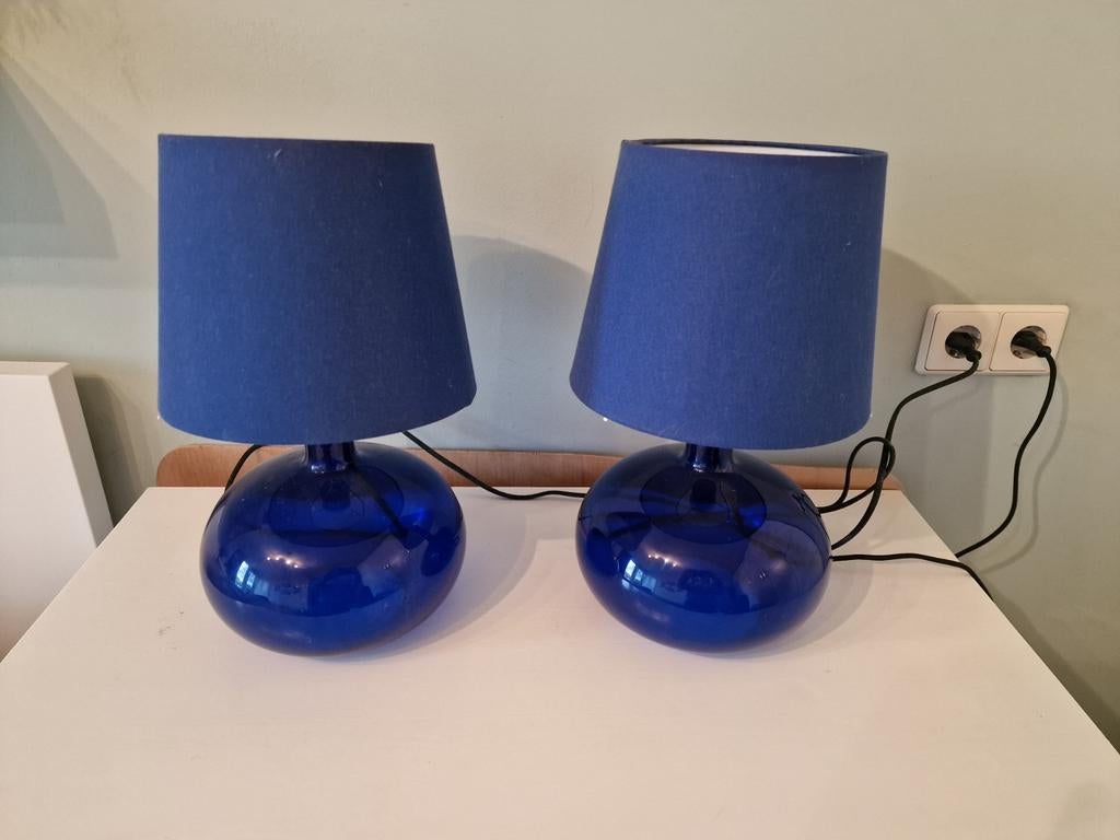 2 Ikea Ljusas Uvas lampen, Huis en Inrichting, Lampen | Vloerlampen, Ophalen, Gebruikt, Glas, Minder dan 100 cm