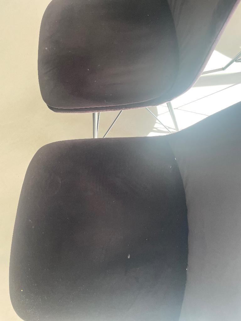 4 stoelen zwart, Ophalen, Gebruikt, Zwart, Stof