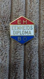Speldje Eenheids Diploma E.H. B.O. vintage, Verzamelen, Ophalen of Verzenden, Gebruikt, Overige onderwerpen, Speldje of Pin