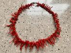 Vintage Koraal Ketting - Rode Koraal Takjes, Ophalen of Verzenden, Gebruikt, Rood, Steen of Mineraal