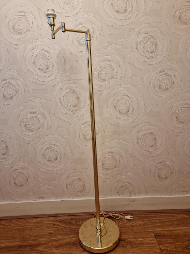 Ikea vloerlamp staande lamp messing, Ophalen, Gebruikt, Metaal, Klassiek