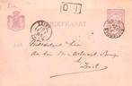 Briefkaart m. voorbedr. zegel 2½ ct. gelopen op Zeist 1883, Verzenden, Briefkaart
