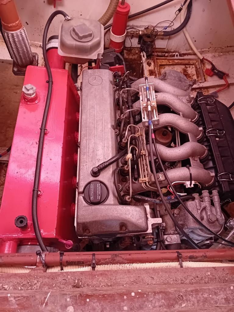 Scheepsmotor Mercedes OM602 met hurth keerkoppeling, Ophalen of Verzenden