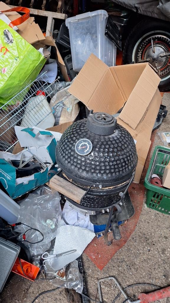 buiten barbeque kolen metaal, Ophalen