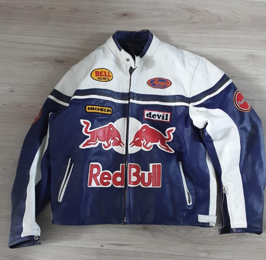 Red Bull leren jack, Ophalen of Verzenden, Gedragen, Blauw