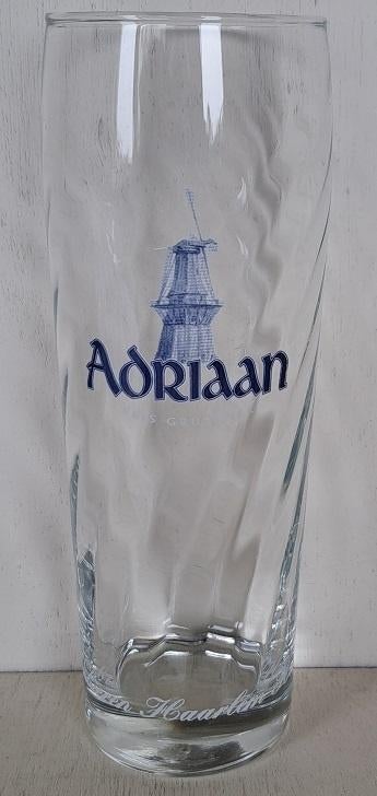 Adriaan (Jopen) Fris Gruitbier glas met blauwe molen, Verzamelen, Biermerken, Ophalen of Verzenden, Zo goed als nieuw, Glas of Glazen