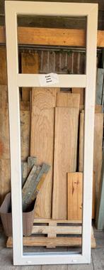 Kunststof raamkozijn wit 59,5 x187 met dubbel glas, Hobby en Vrije tijd, Ophalen, Gebruikt