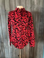Mi Piace travelstof blouse maat: S dark red-black, Kleding | Dames, Ophalen of Verzenden, Nieuw, Maat 36 (S), Rood