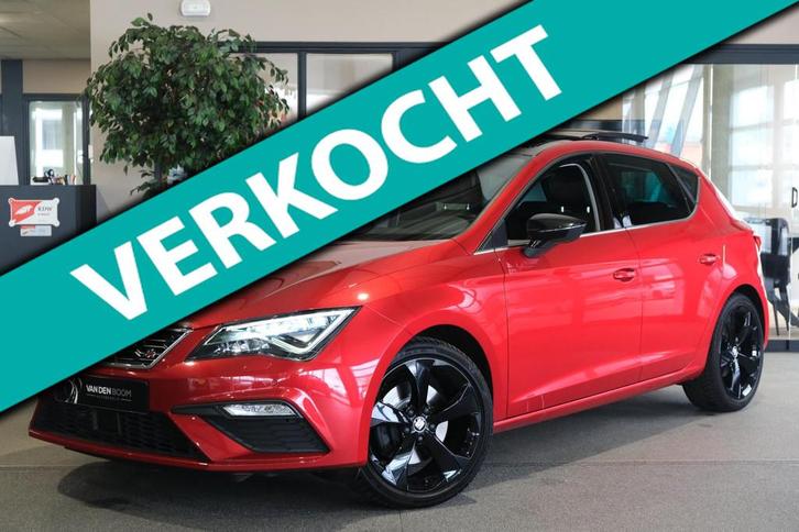 Seat Leon 1.8 TSI FR DSG 180 PK Pano Virtual Navi Led Leder, Auto's, Seat, Bedrijf, Te koop, Leon, ABS, Achteruitrijcamera, Adaptive Cruise Control