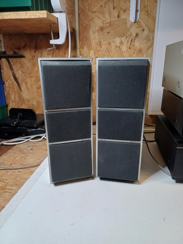Bang & Olufsen Beovox C75 T6323 speakers - Aluminium, Overige merken, Gebruikt, Ophalen of Verzenden, 60 tot 120 watt