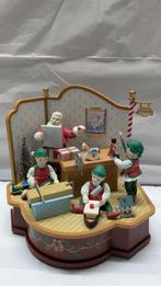 Muziekdoos met Tafereel van Kerstmans Werkplaats., Ophalen of Verzenden, Zo goed als nieuw