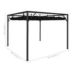 Stijlvolle Pergola met Verstelbaar Dak - Zwart, 300x300cm, Tuin en Terras, Overkappingen, Ophalen of Verzenden, Nieuw, Overige typen