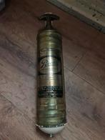 Mooie koperen brandblusser met houder en nog verzegeld, Huis en Inrichting, Brandblussers en Brandkasten, Ophalen