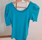 Turquoise Bodysuit met Pofmouwen – Maat L, Boetiek, Blauw, Maat 42/44 (L), Ophalen of Verzenden