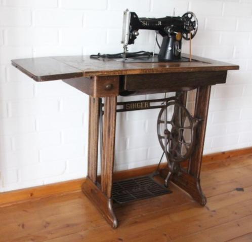 Singer naaimachine met accessoires., Antiek en Kunst, Antiek | Naaimachines, Ophalen