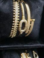 Armband roestvrijstalen, Sieraden, Tassen en Uiterlijk, Armbanden, Ophalen of Verzenden, Nieuw, Goud, Staal